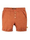 Pantaloni scurţi din in Dusty Orange