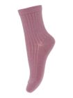 Şosete lungi lână rib Soft Mauve