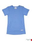 Tricou bumbac organic Kangaroo Robbia Blue