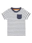 Tricou bumbac organic Odo Navy Stripes