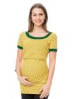 Tricou pentru gravide şi alăptare Sunna galben